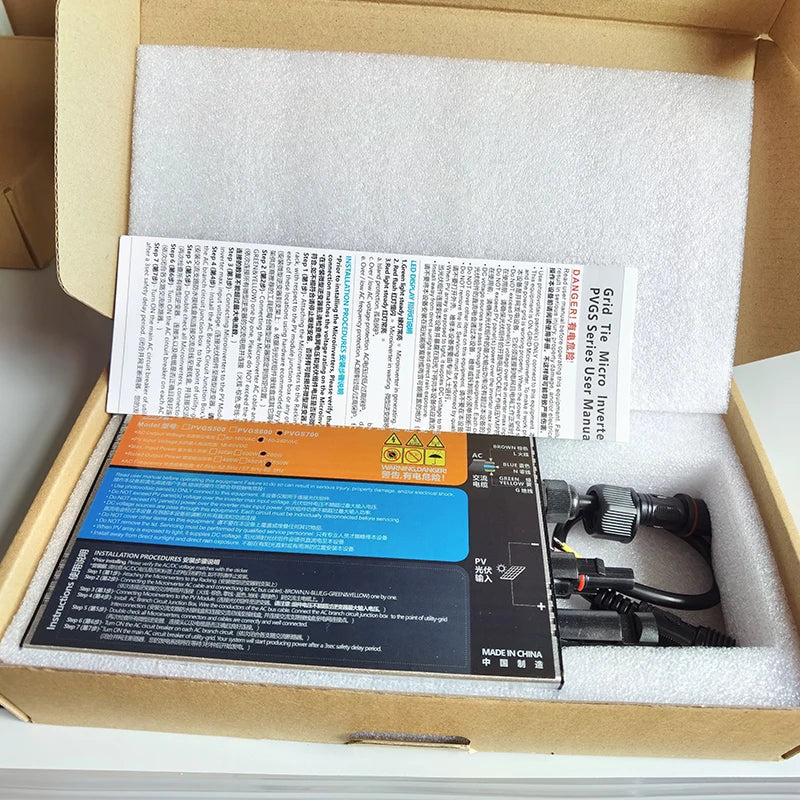 700W 600W 500W 350W 300W 260W MPPT Solar PV On Grid Tied Micro Power Inverter DC18V-60V to AC110V-220V 50HZ/60HZ home use IP65