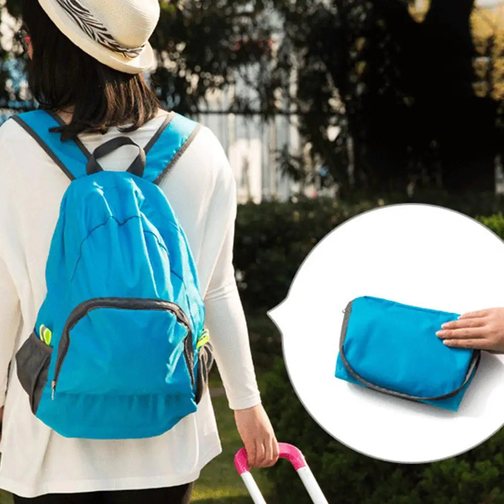 Foldable Outdoor Mountaineering Backpack Ultralight Nylon Waterproof Travel Daypack Bag Large Capacity Sports Hike Camping Bag
