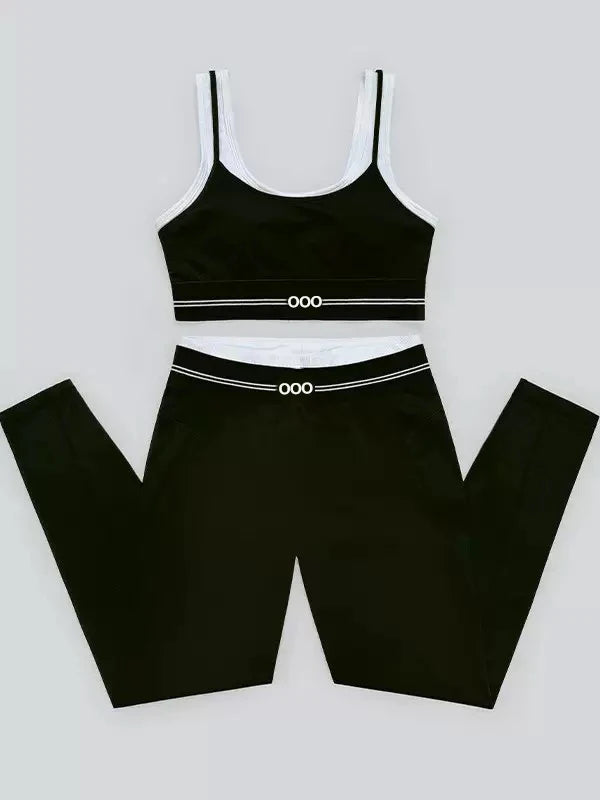 2026 Women's Tank Top and Pants Sports Fitness Yoga Pilates Running Jump Rope Set Two Piece Set