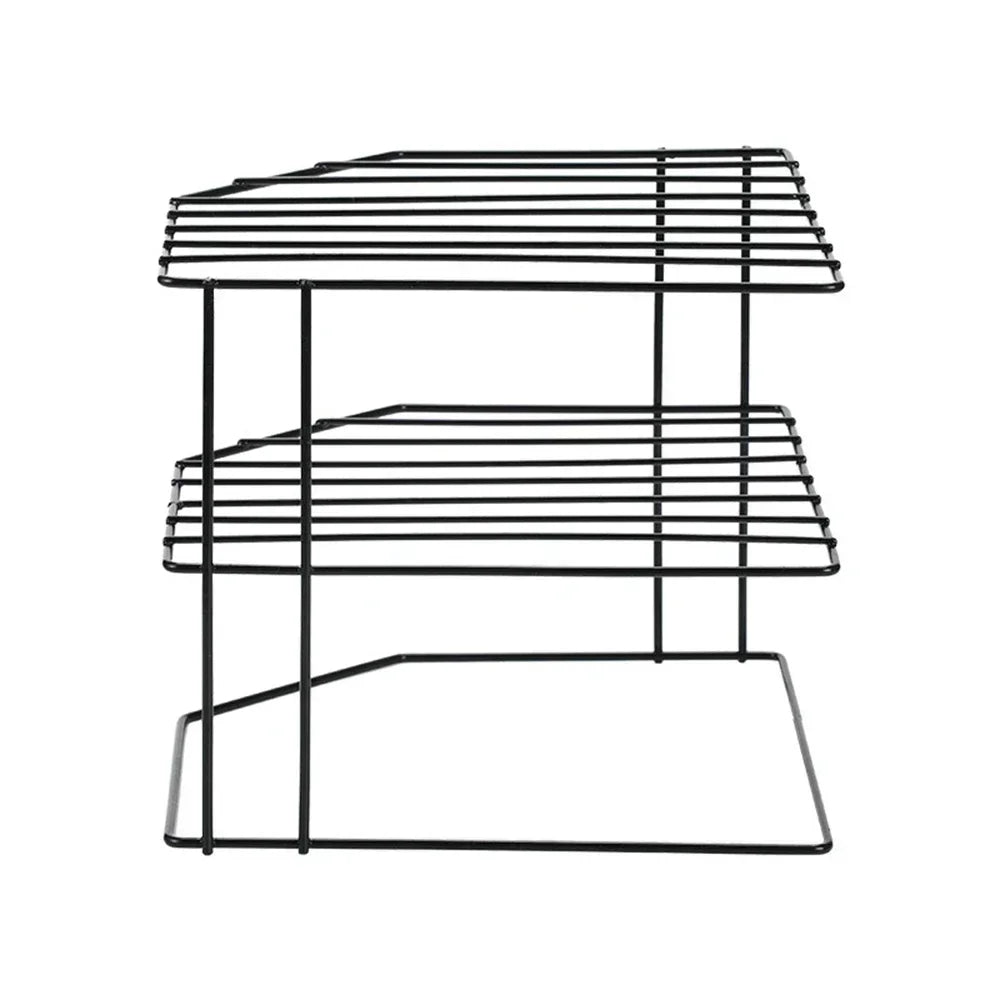 Kitchen Seasoning Corner Rack Pot Dish Food Sundries Organizer Rack Non Punching Portable Storage Table Kitchen Bathroom Holder