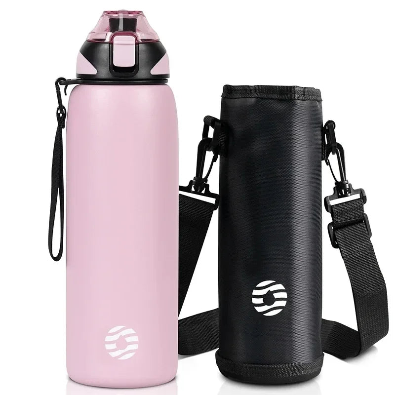 FEIJIAN 600/800/1000ml Travel Water Bottles Vacuum Sports Bottle Warm and Cold Drink Stainless Steel Vacuum Flask Portable