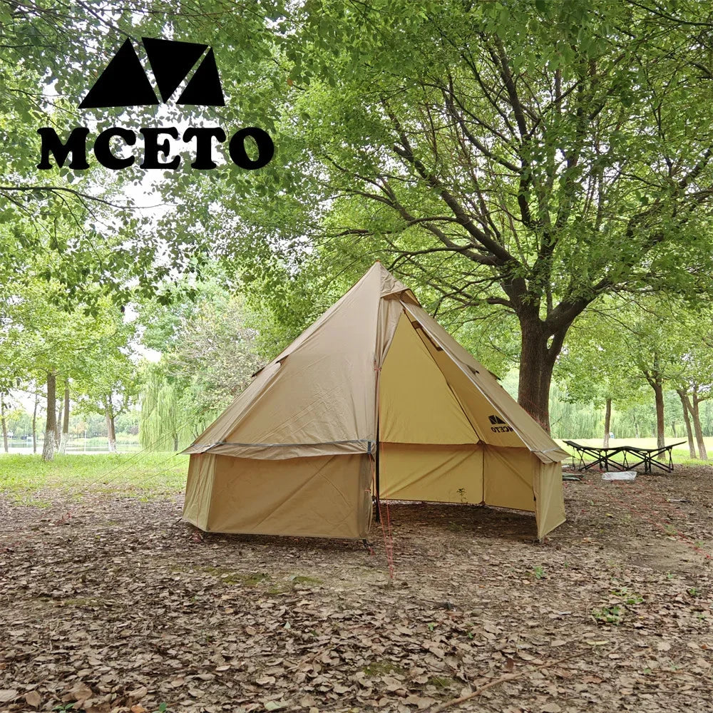 Ultralight Mongolian Yurt Tent Camping Pyramid Tent Outdoor Winter Tent With Chimney Hole  Hiking Backpacking Hot Tent Teepee