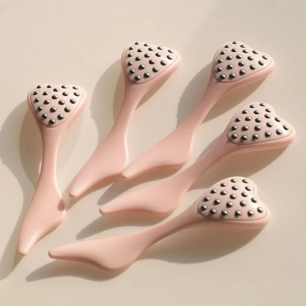 20 Beads Design Point Pressing Massager Reduce Puffiness Skin Scraping Facial Roller Face Lifting and Tightening