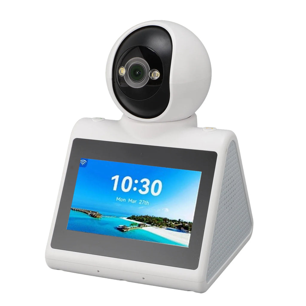 Video Calling Camera with Screen Video Calling Smart Camera with HD Screen 2 Way  Call Indoor 2K Security Camera