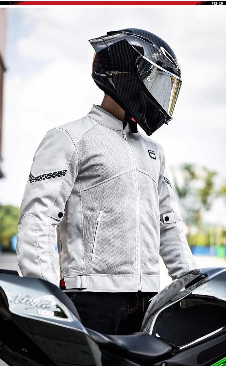 Men's Motorcycle Jacket Summer Clothing Anti-Collision Motorcycles Pants Motocross Off-road CE Protection Motocross Rider Coat