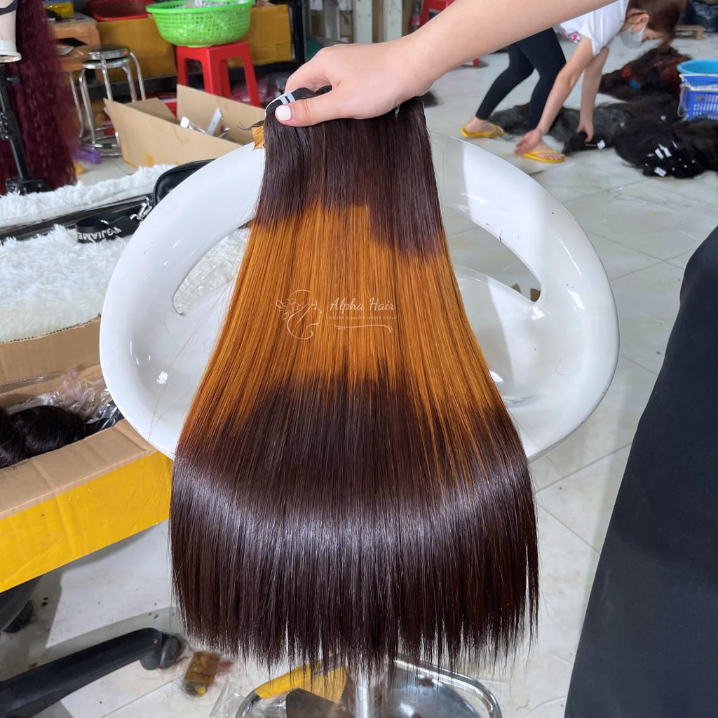 Silky Luxurious Large Stock Bone Straight Vietnamese Human Hair Wigs Hot Selling Unprocessed Human Hair Lace Front Extensions