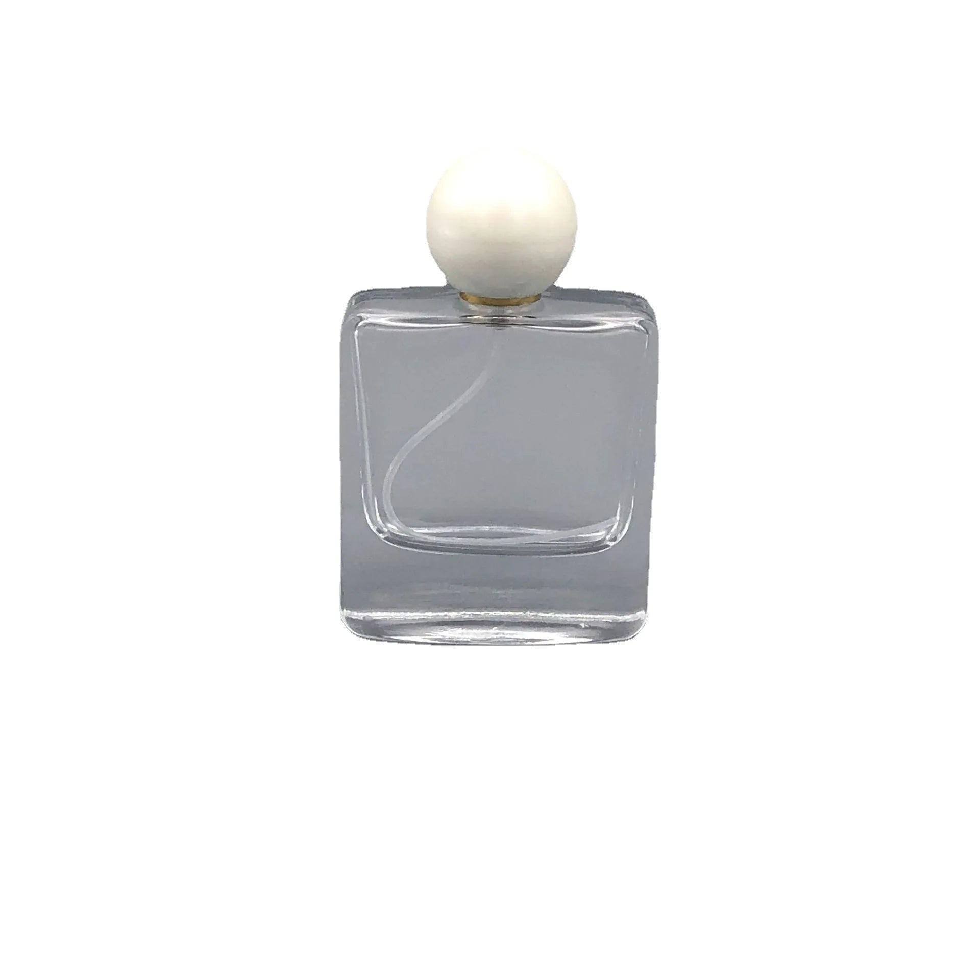 50ML Premium Perfume BottlePortable Perfume Dispenser Flat Square Bayonet Glass BottleCosmetic Spray Bottle Skin Care Tool
