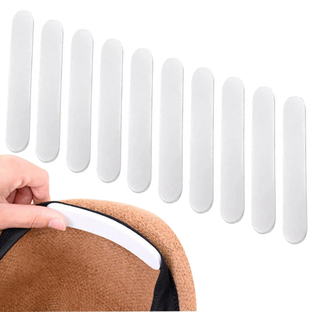 10pcs Hat Adjuster Insert Adhesive Hat Sizing Pads Reducer Tapes Hat Reducing Bands Adjuster Inserts For Baseball Caps Bucket