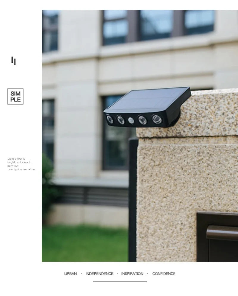 Outdoor Home Courtyard Outdoor Waterproof Lighting Solar Induction Street Lamp Simulation Monitoring Intelligent Light Control