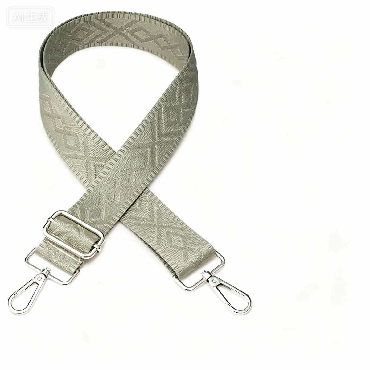 1 Piece Adjustable 1.50-inch Wide Geometry Pattern Jacquarded Handbag Purse Strap Crossbody Shoulder Replacement