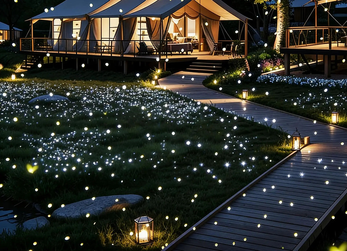 Dynamic Firefly Starry Sky Projection Light Ambient Light Outdoor Waterproof Gypsy LED Light