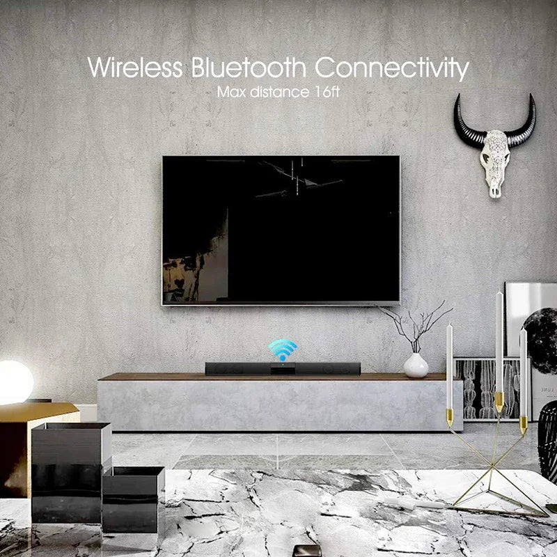 40W Soundbar TV Portable Bluetooth-compatible Speaker Sound Bar Wireless Column Home Theater Sound System RCA AUX For TV PC