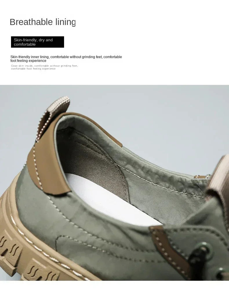 2025 Men Casual Sneakers Mesh Platform Breathable Lightweight Shoes Outdoor Walking Sports Shoes Tenis Masculino Zapatillas