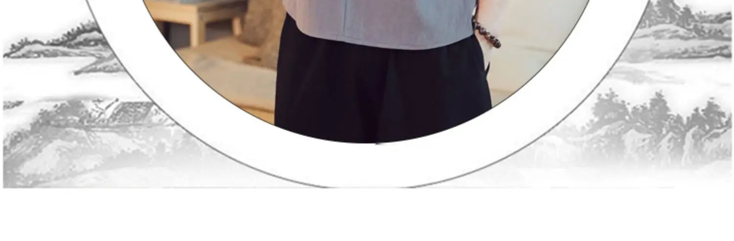 Summer Kimono Japanese Style Short Sleeve Men New Half-sleeved Cotton Linen Breathable Men Clothing T-shirt Japanese Yukata Tops