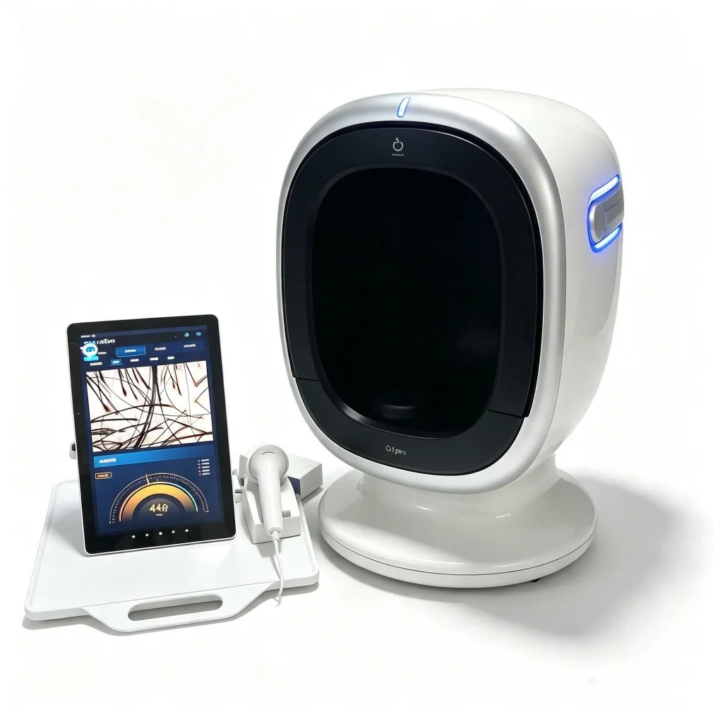O1pro Portable 3D AI Scanner Facial & Scalp Dual Use Analysis Machine Professional Skin Condition Detector Beauty Salon Device