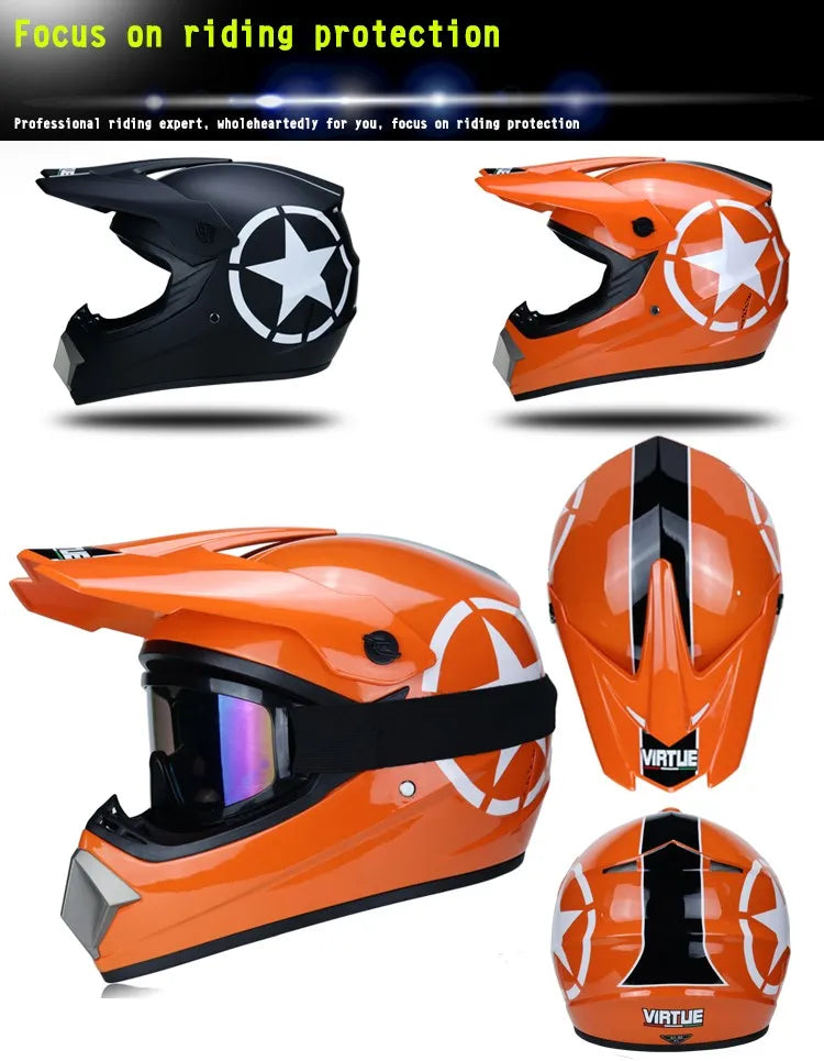 Send 3 pieces  motorcycle helmet children off-road helmet bike downhill AM DH cross helmet capacete motocross casco capacitance
