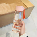 Portable Rope 550 650ml Plastic Clear Running Sports Water Bottle Cup Student Male Female Summer Handy Cup BPA Free