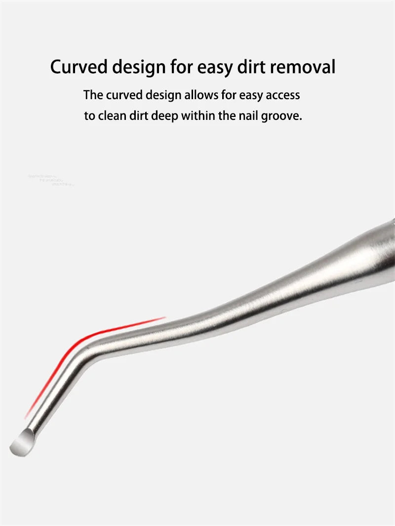 Nail Excavator Double Sided 13cm Reusable Nail Excavator Durable German Grade Stainless Steel Made