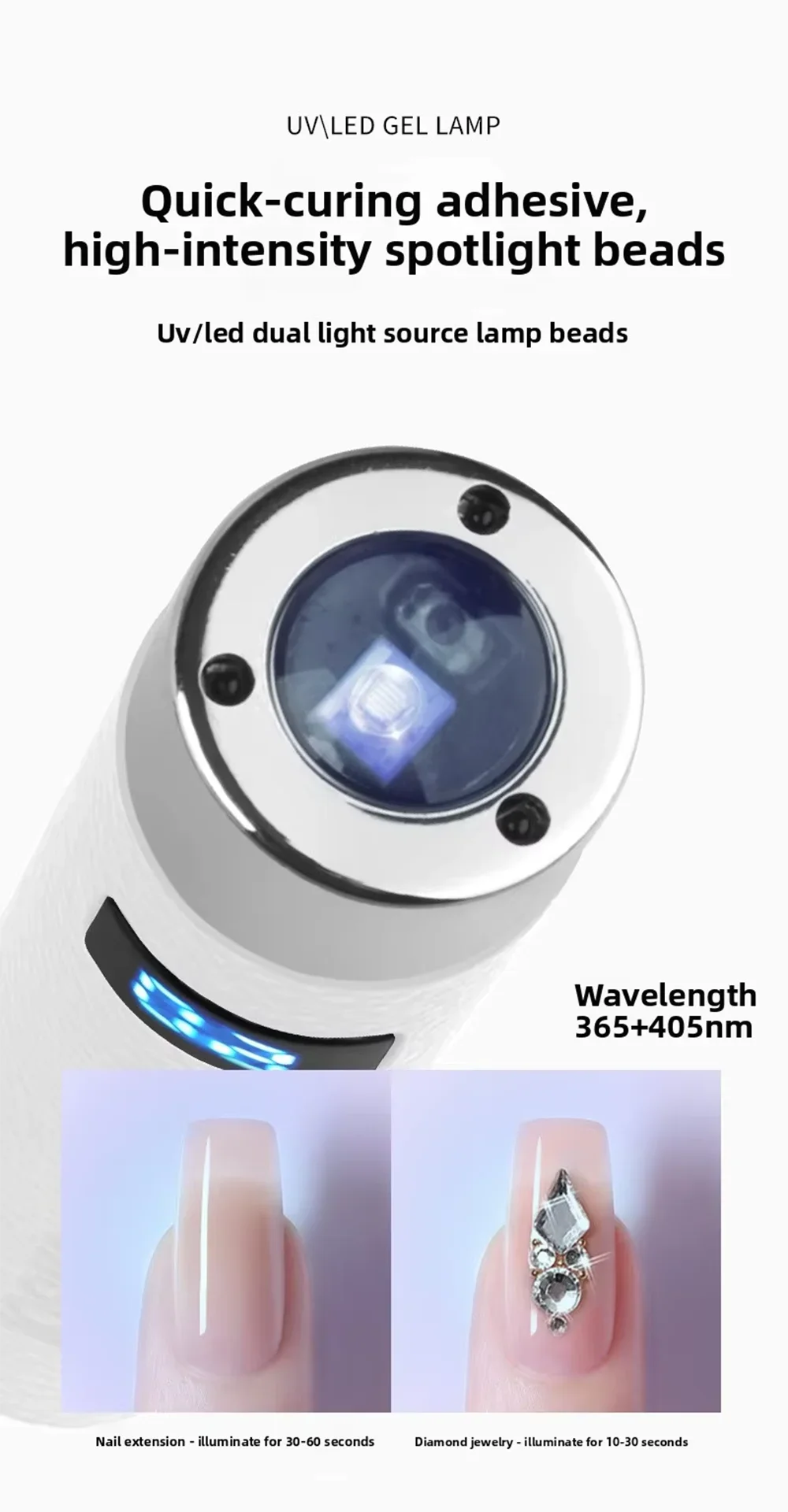 Ai Sensor Nail Lamp UV LED Mini Lamp Rechargeable Cordless Lamp Desktop and Handheld Drying Light Curing All Nail Gel Quickly