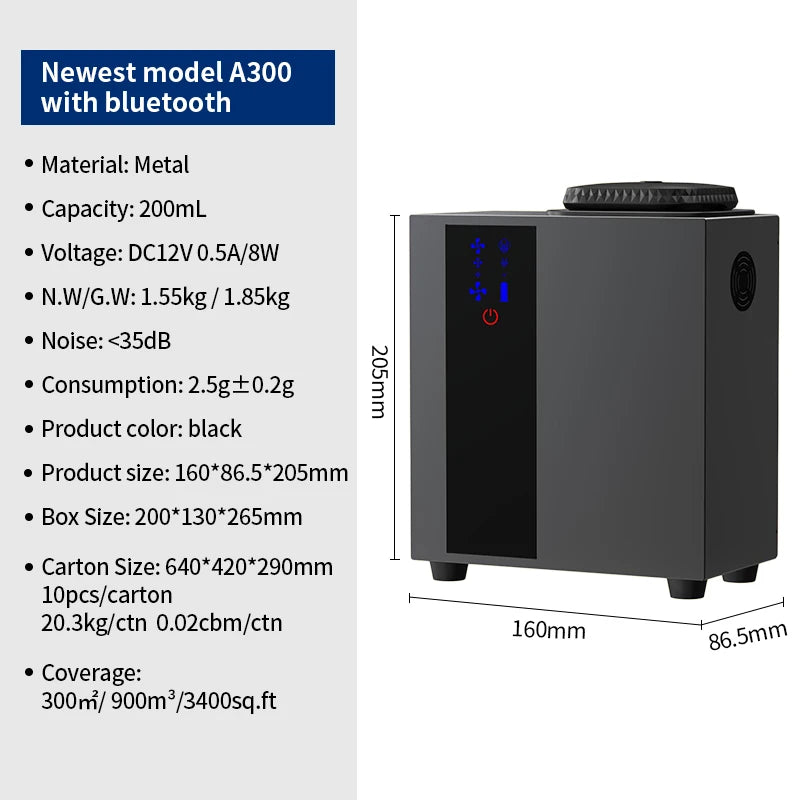 2026New Commercial HVAC Scent Diffuser Waterless Aromatherapy Diffuser Machine Essential Oil Diffuser for Home Hotel WIFI