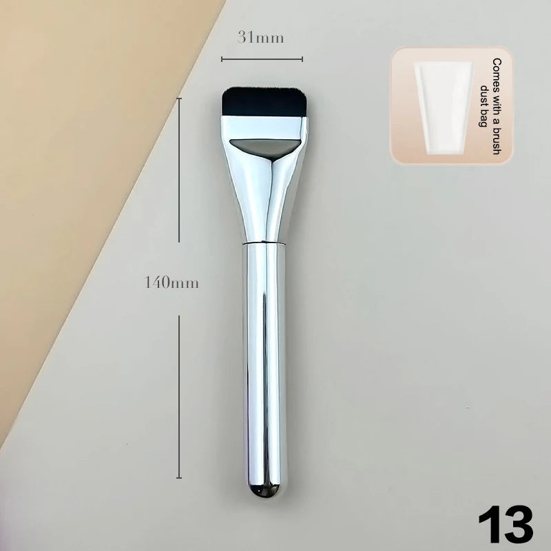 Ultra Thin Foundation Brush Lightweight Face Contour Brush Flat Contour Brush Blending Foundation Cream Makeup Brushes Beauty