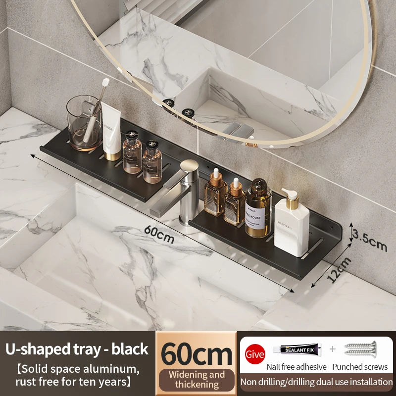Faucet Storage Tray, Bathroom Storage Rack, Mirror Front Toilet, Washbasin, Washbasin, Bathroom Rack