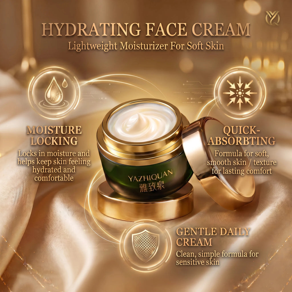 YAZHIQUAN Lactic Acid Amino Acids Moisturizer Exfoliate Renews Dull Skin Deeply Hydrate Barrier Repair Non Greasy Face Cream 35g