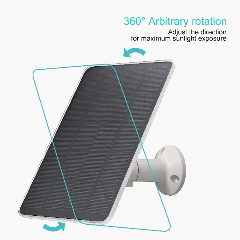 10W 5V Solar Panel Micro Type-C Outdoor Solar Cells Charger Solar Panels for Security Camera Small Home Light System