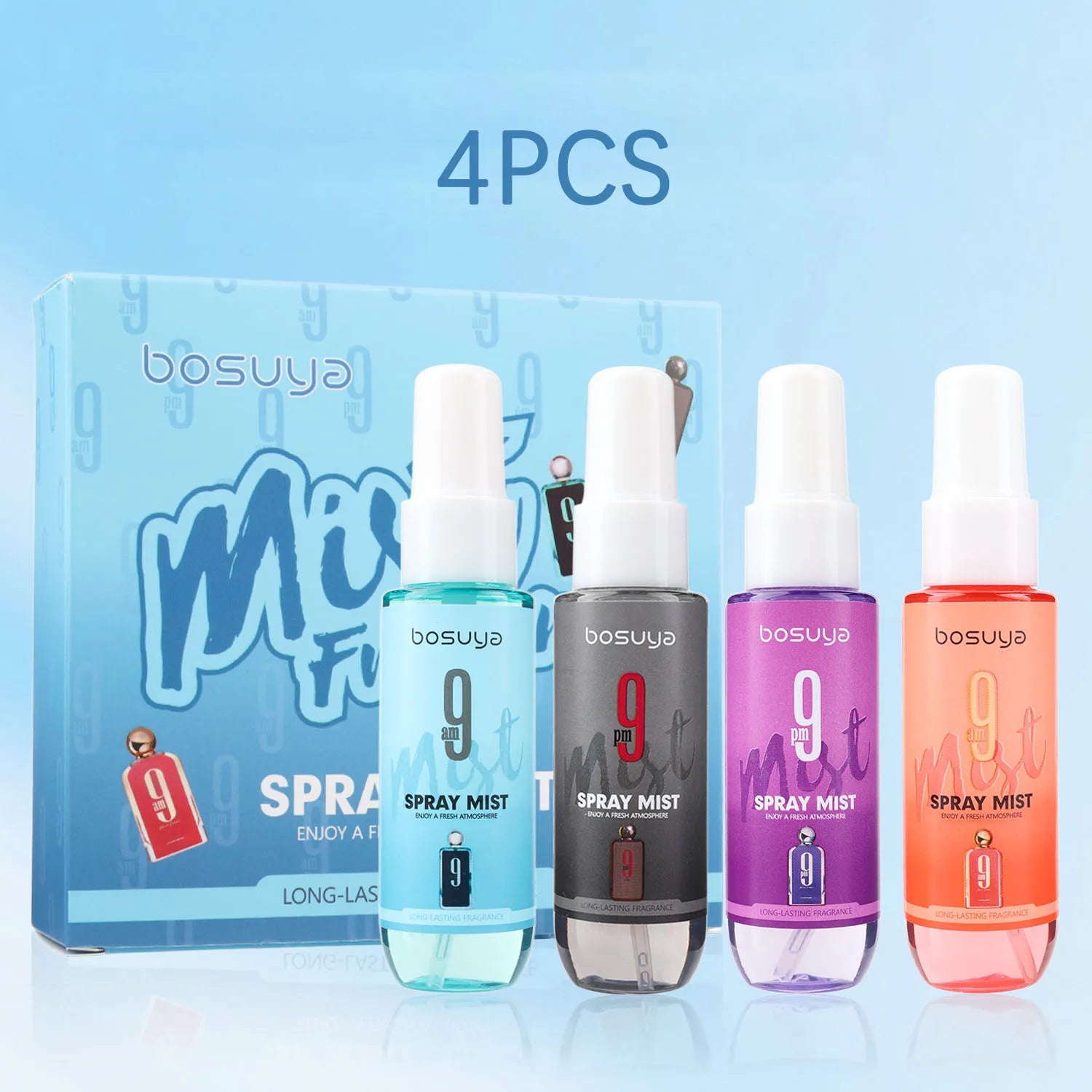 4PCS fresh fragrance spray set, lasting fragrance, mild and non irritating, suitable for daily use and before dating