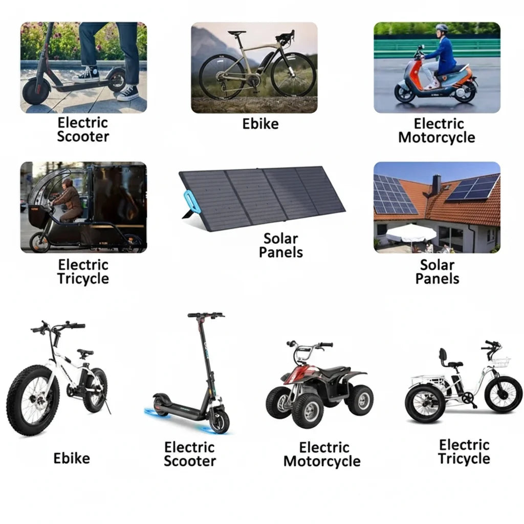 48V Electric Scooter Battery 13S2P 100Ah 18650 Lithium Pack For E-Bike Vehicle Motorcycle DIY BMS + 54.6V Charger