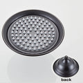 8 Inch Round Ceramic Handle Shower Head Bathroom Solid Brass Copper Rain Shower Head Waterall Hand Shower