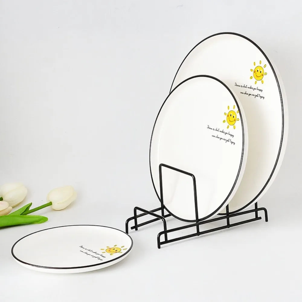 Minimalism Multi Layer Iron Art Rack Shelf Rust-Free Metal Kitchen Organizer Rack Multifunctional Pot Cover Rack Bowl Dish