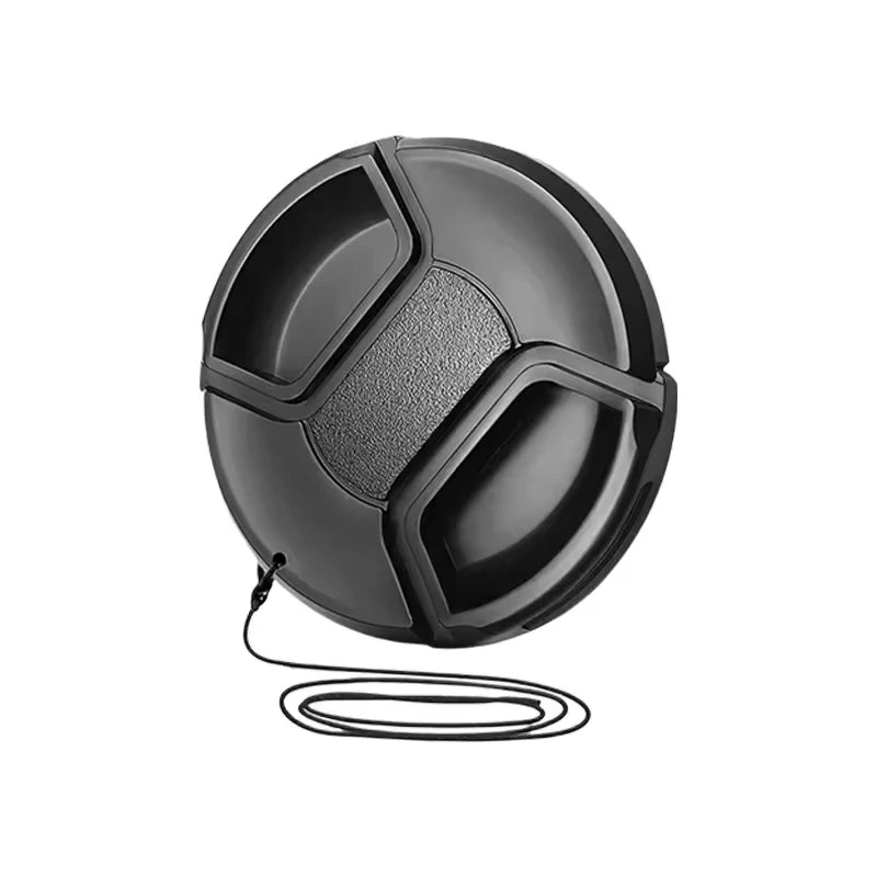 Universal Lens Cap 49 52 55 58 62mm Center Pinch Snap on Front Cap Cover for DSLR Camera Lens Protector Protective Accessories