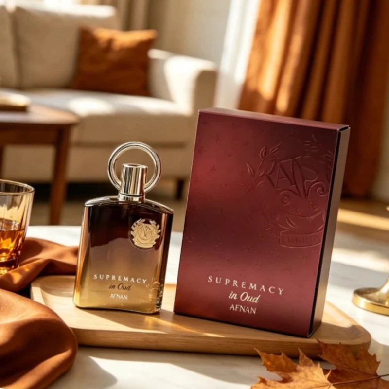 Luxury AFNAN Supremacy in Oud Perfume 100ml Men Eau De Parfum Long Lasting Oriental Woody Oud Fragrance Musk Patchouli Scent