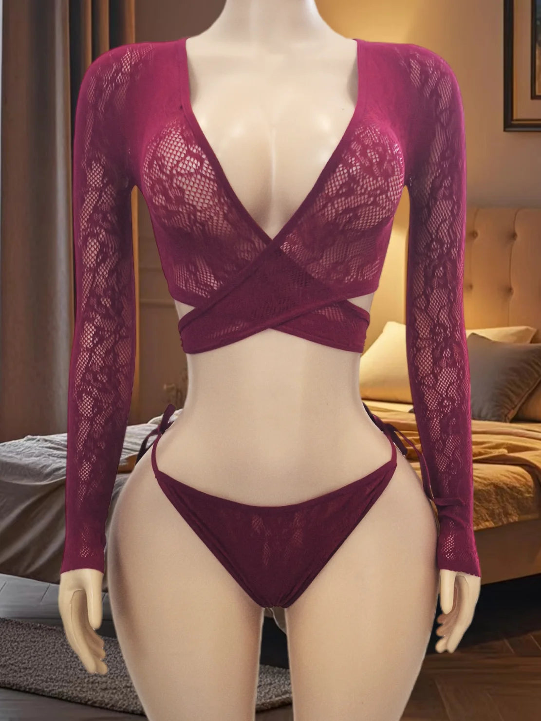 Sexy Lingerie Sets Hot Three-Point Bikini Underwear Bra And Brief Set Erotic Sleepwear Comfortable Intimate Apparel Costumes