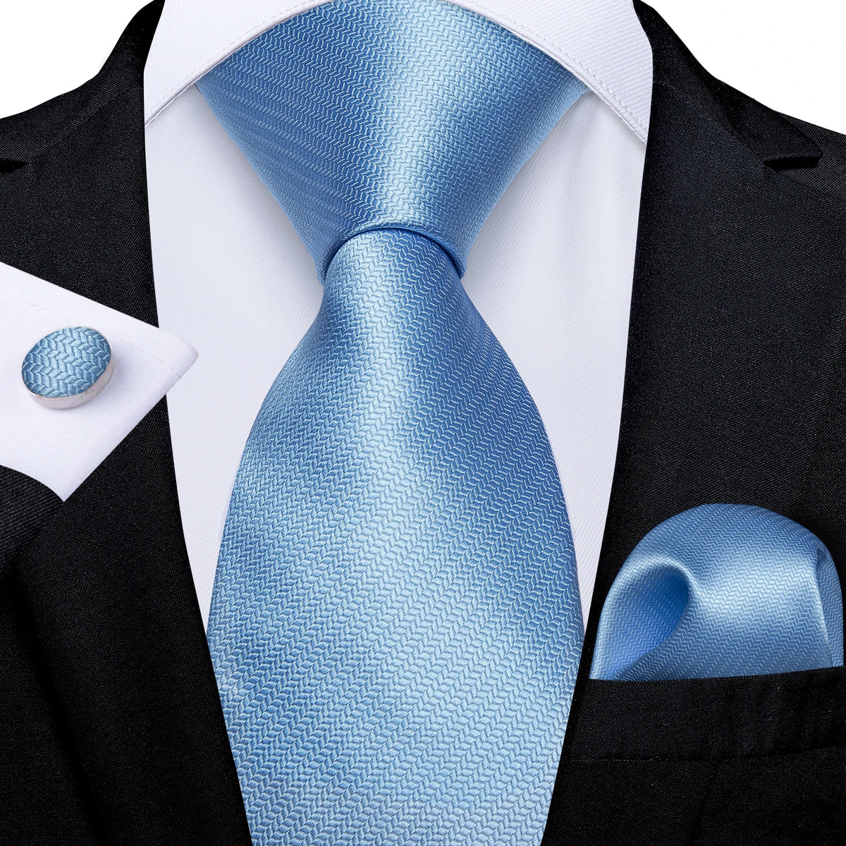 8cm Men's Polyester Ties Pocket Square Cufflinks Green Gold Paisley Wedding Party Accessories Necktie Gift