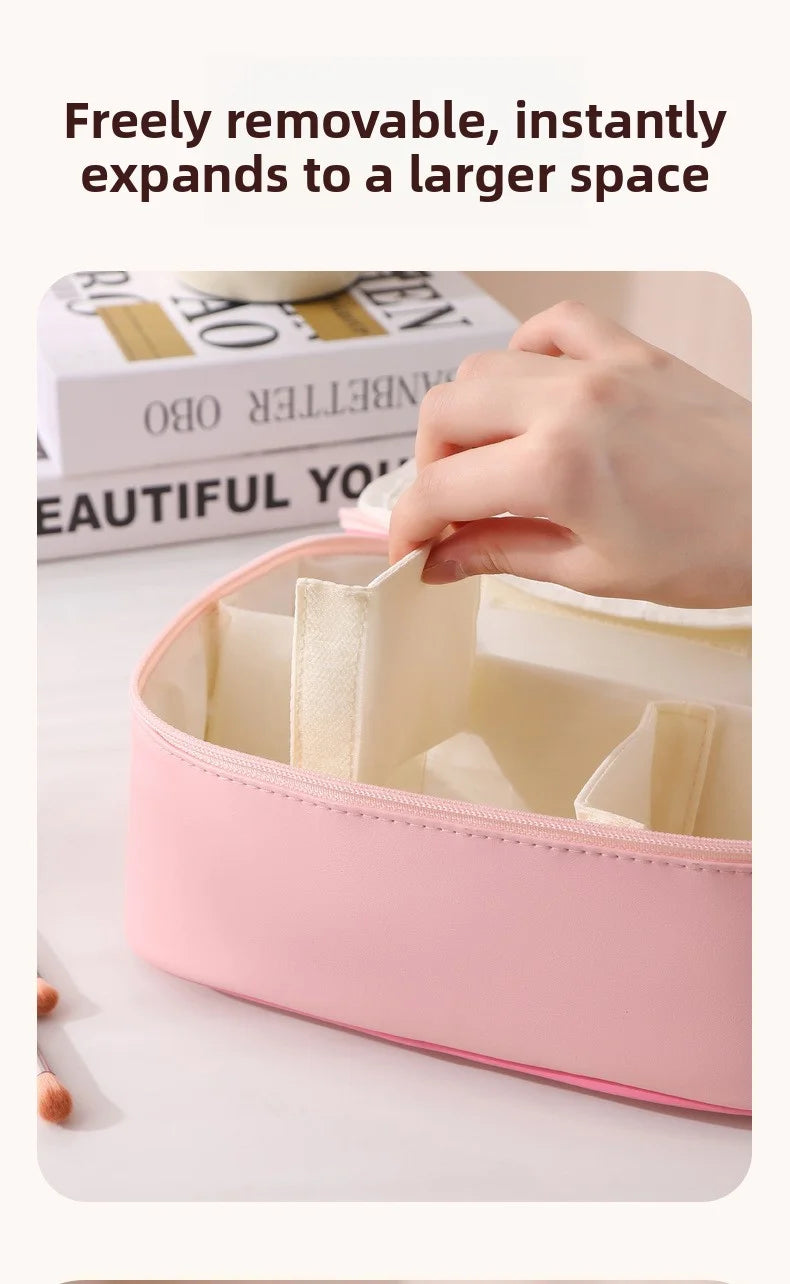 Detachable multifunctional Sanrio My Melody Hello Kitty makeup bag, waterproof, wear-resistant, large-capacity, portable storage