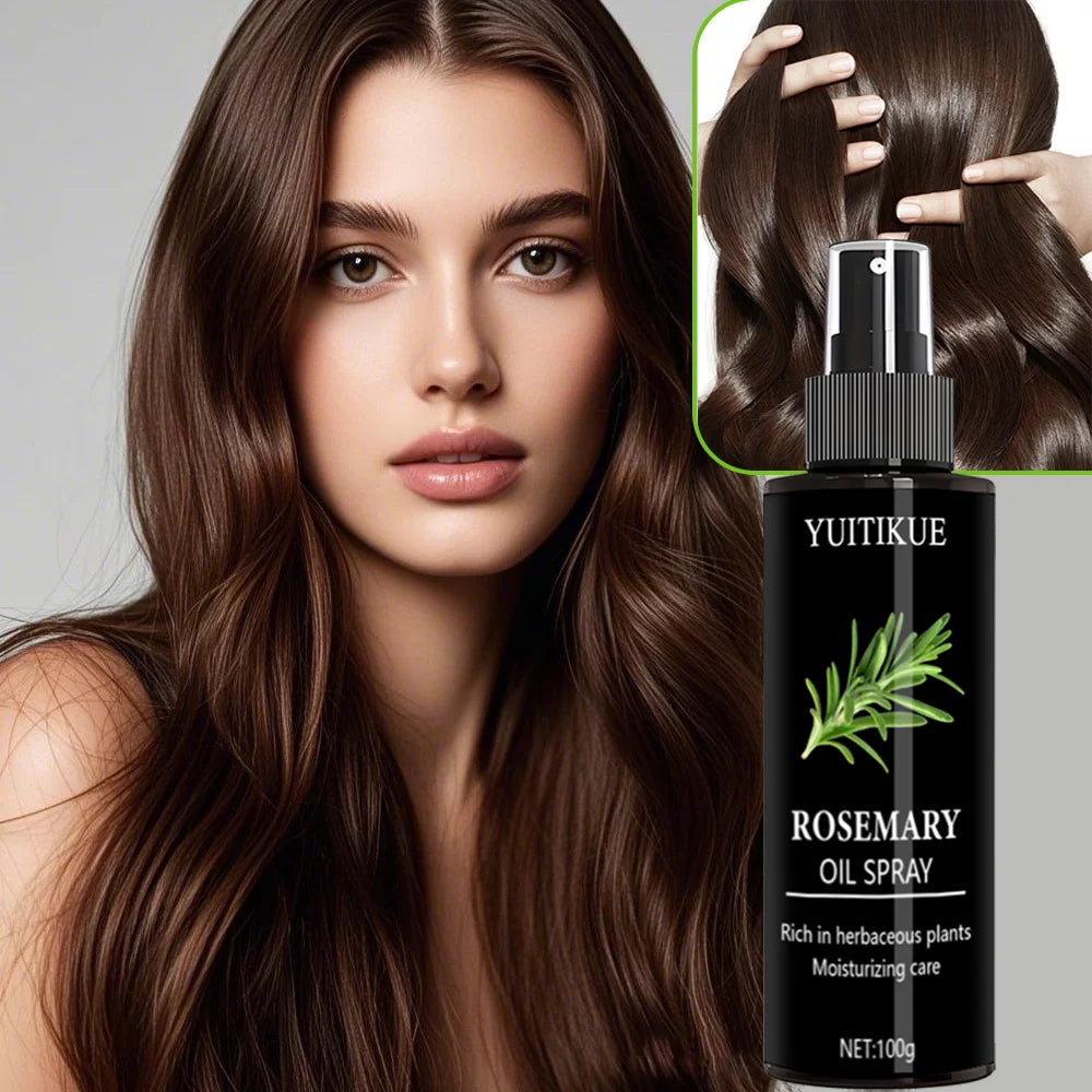 YUITIKUE Rosemary Oil Spray Rich in Herbaceous Plants Moisturizing Care For Hair Scalp Daily Nourishing