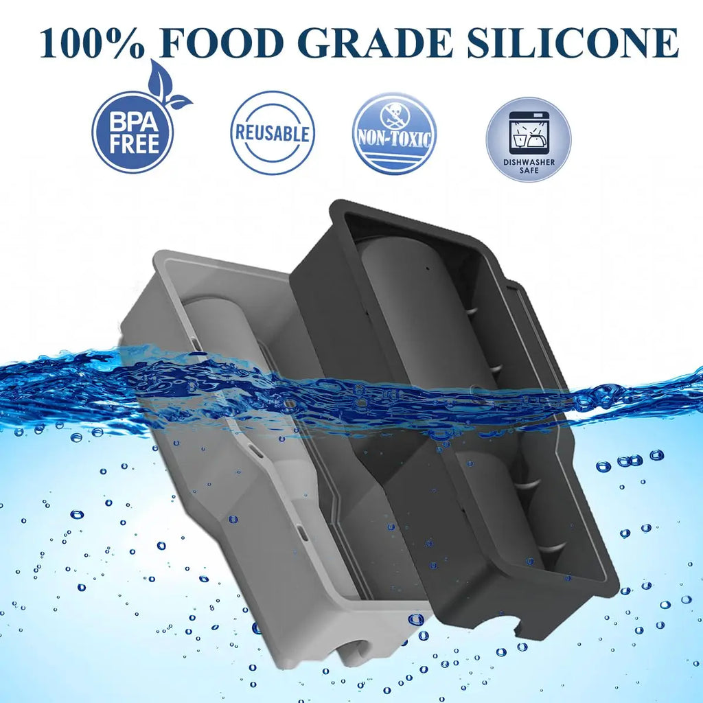 Tumbler Ice Mold for Stanley Cup 30-40 oz - Silicone Cylinder Ice Mold with Lid, Easy Fill and Release Ice Maker for Ice Drink