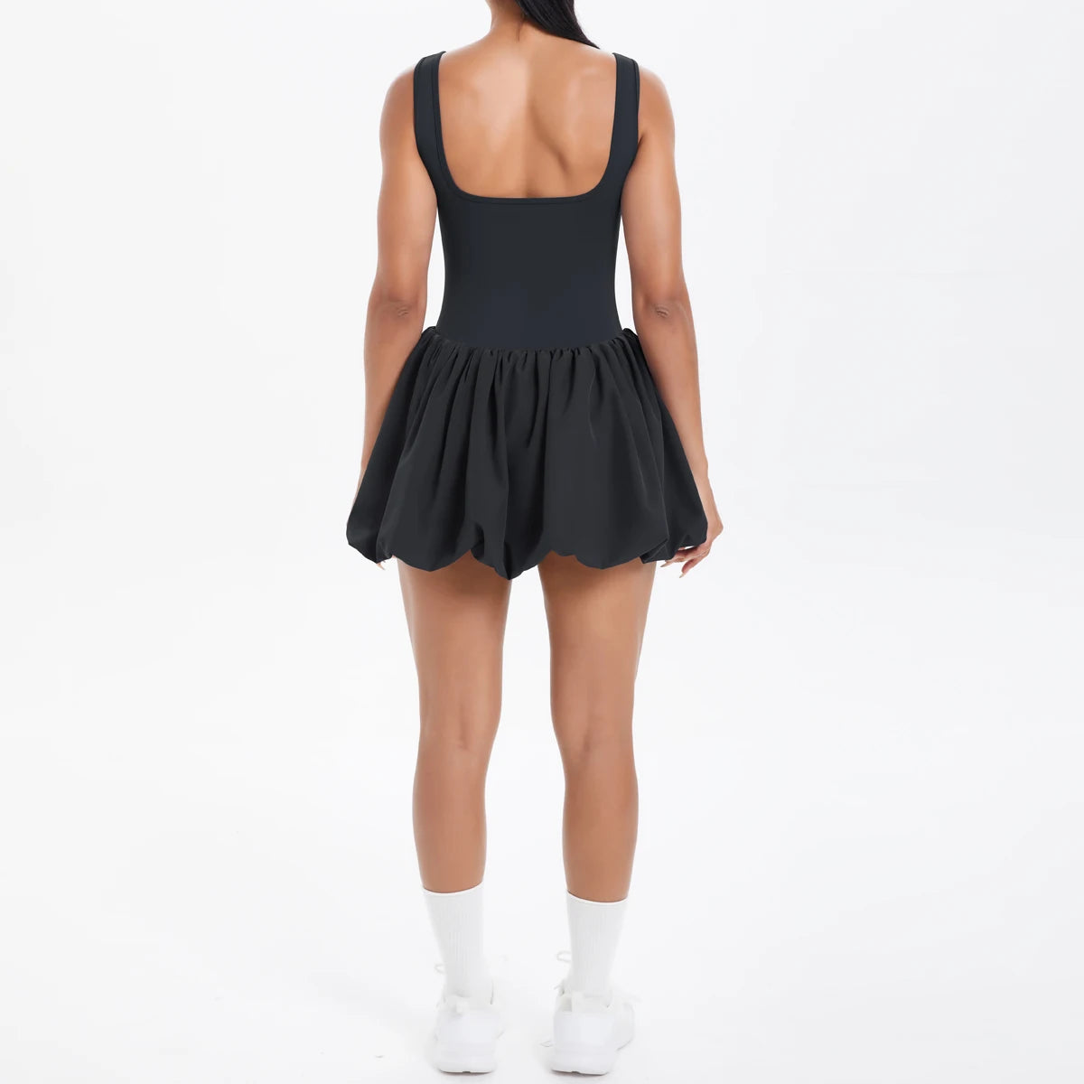 Athletic Yoga Fitness Dress Fitness High Stretch Slim Double Side Non-slip Women's Sports Dresses