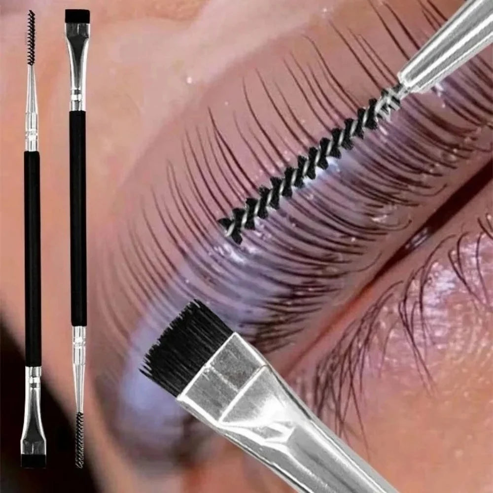 Double Headed Eyelash Perm Lifting Brush Portable Lamination Eyelashes Separating Lash Lift Eyelash Extension Tools Makeup Brush