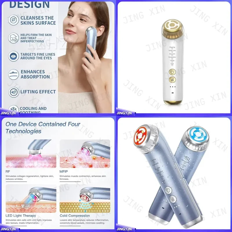 custom for RF Beauty Device Multi Function Home Use Eye Face Lifting Photorejuvenation Ionization Skin Care Tool Anti Aging