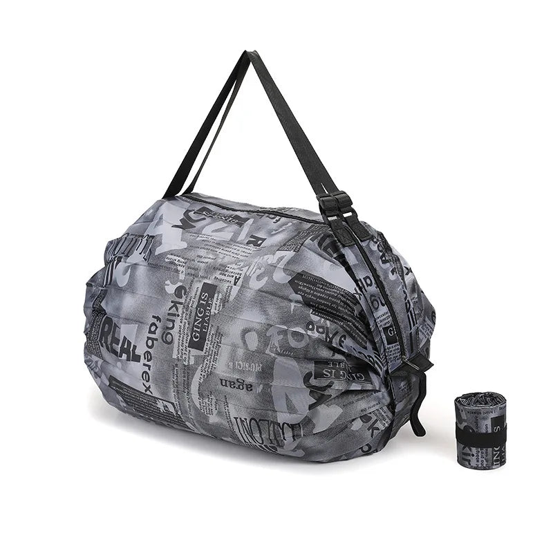 Portable Shopping Bag Large Capacity Foldable Storage Shoulder Bag Travel Handbags With Handle Outdoor EDC Camp Beach Bag
