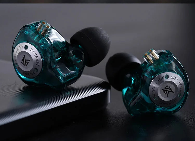 KZ EDX Pro X Single Dynamic Driver In-Ear Monitor Wired Earbuds HiFi Earphone with Detachable Cable
