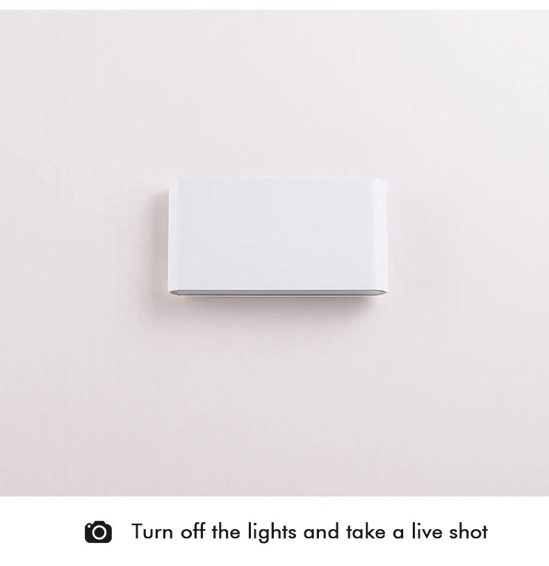 Led Wall Lighting 12W Aluminum Outdoor IP65 Waterproof Modern Indoor Wall Lamp for Bedroom Living Room Porch Garden Light