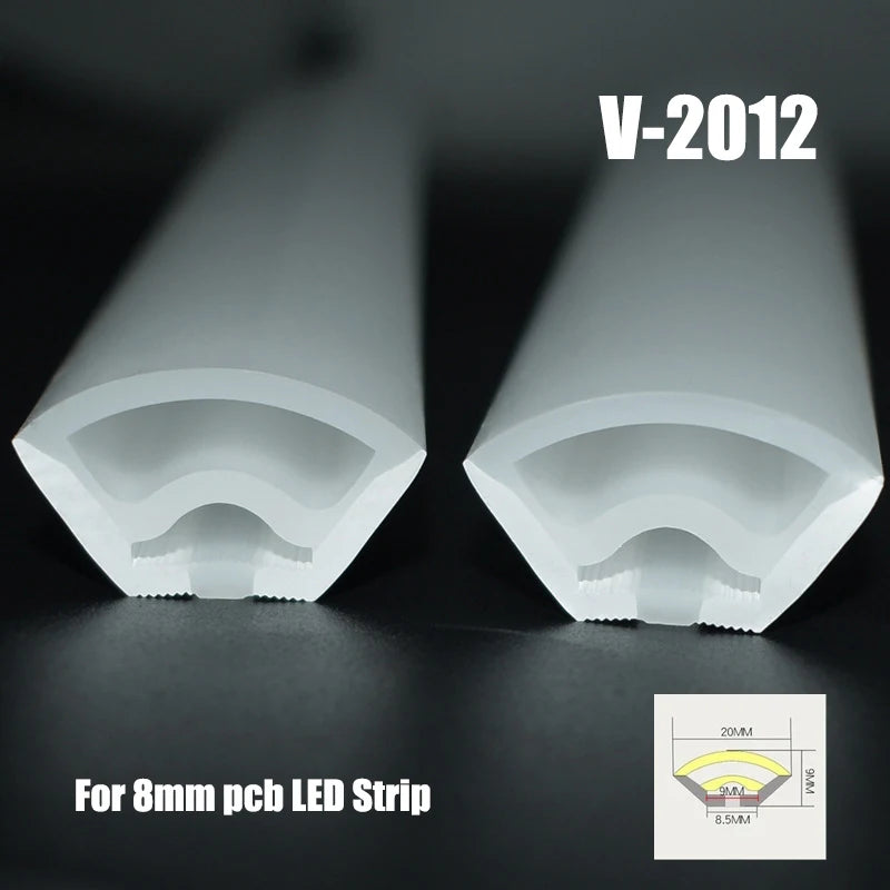 Led Neon Strip Rope Tube Waterproof Flexible Silicone Tape Diffuser for Ws2812 5050 Strip Light Home Atmosphere Decor Lighting