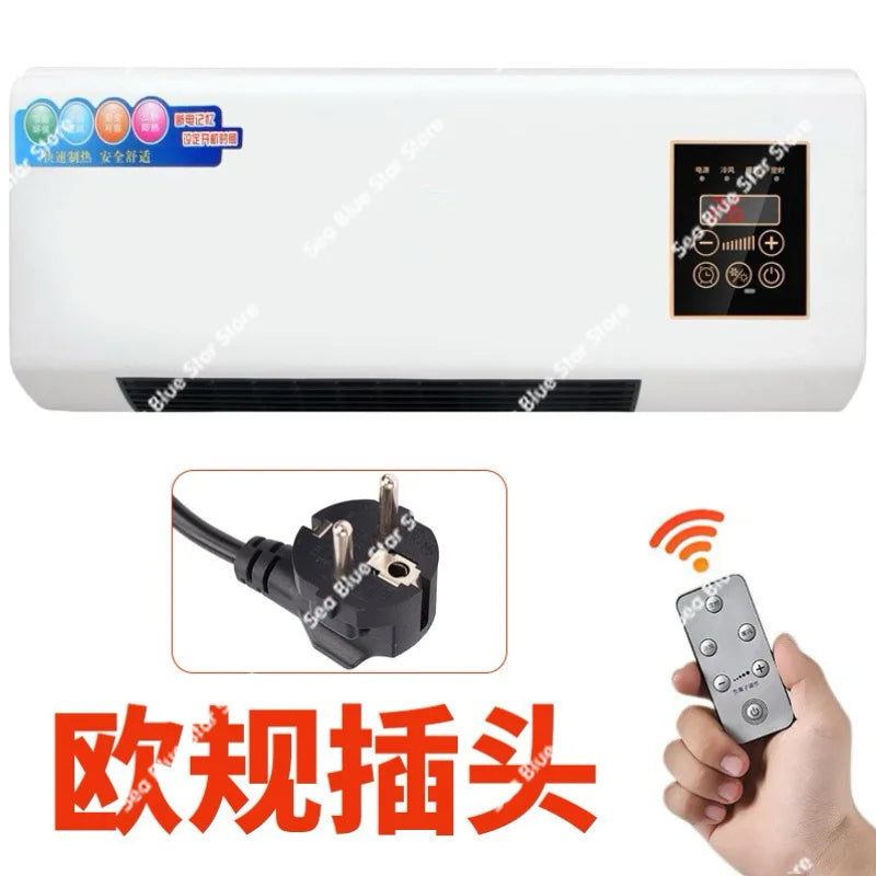 Heater 110V220V, European, Australian and American standards Warm air Wall-mounted electric heater Household bathroom Bedroom