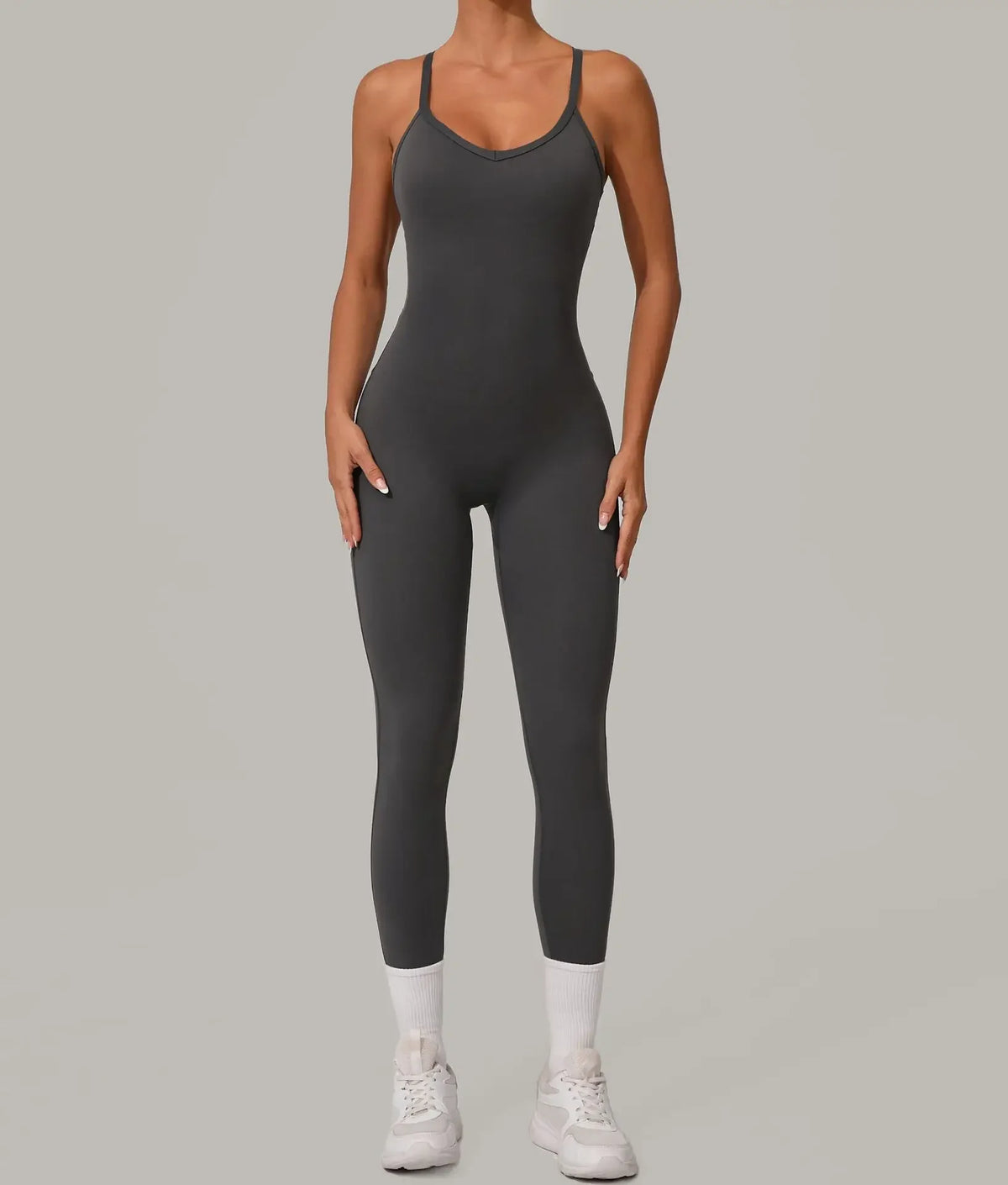 Wholesale Gym Clothes Woman Yoga Set Padding Women's Gym Jumpsuit Activewear Sportswear Push Up Fitness Sports Overalls Purple