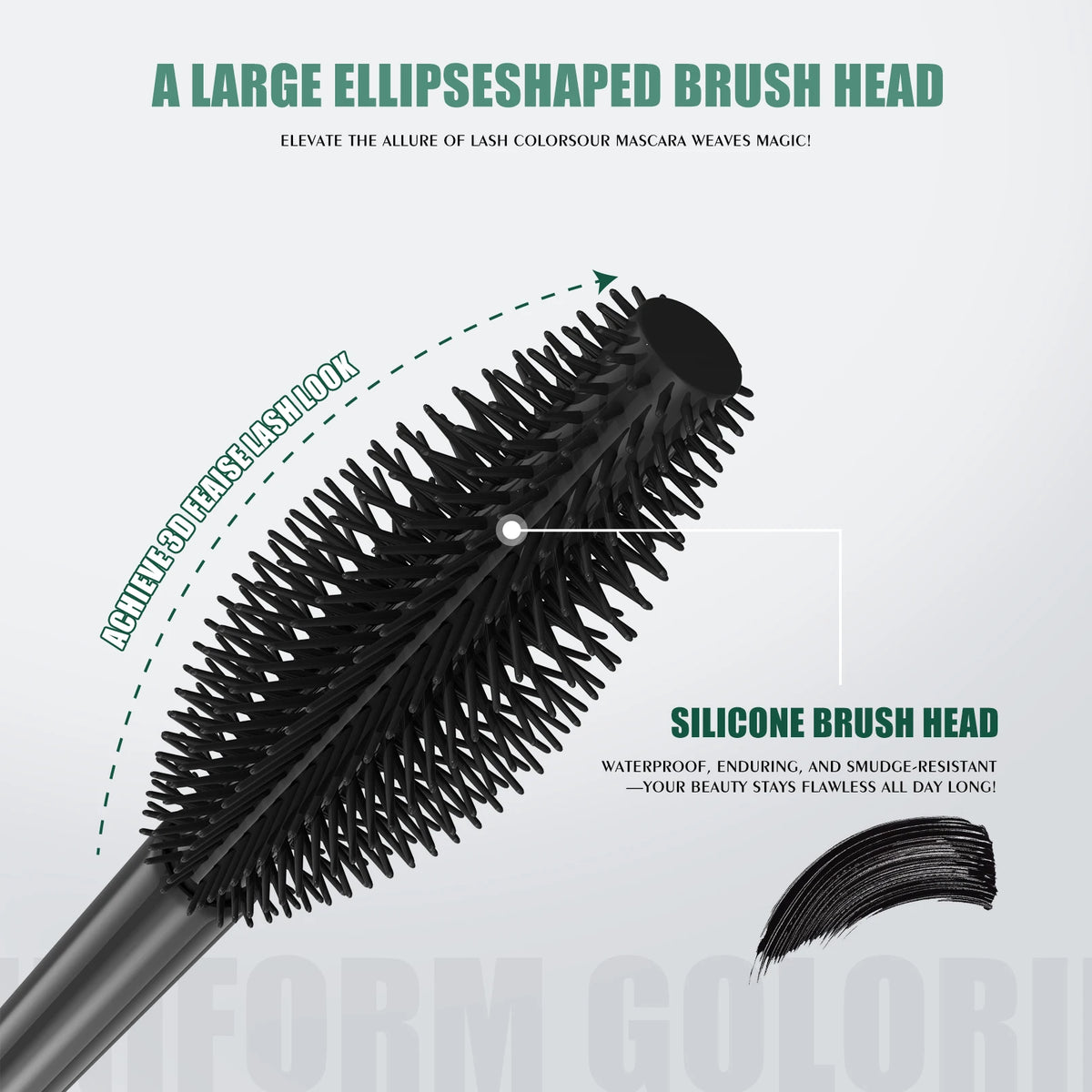 4D Black Mascara Thickening Lengthening Curling Waterproof Sweatproof Mascara For Beginners