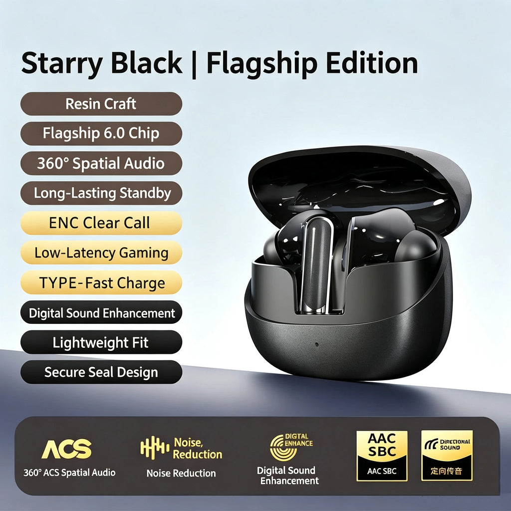 KC-902  Bluetooth V6.0 Earphones TWS in-Ear Wireless Headphones AI Translator Earbuds comfortable Ultra-light Earbuds